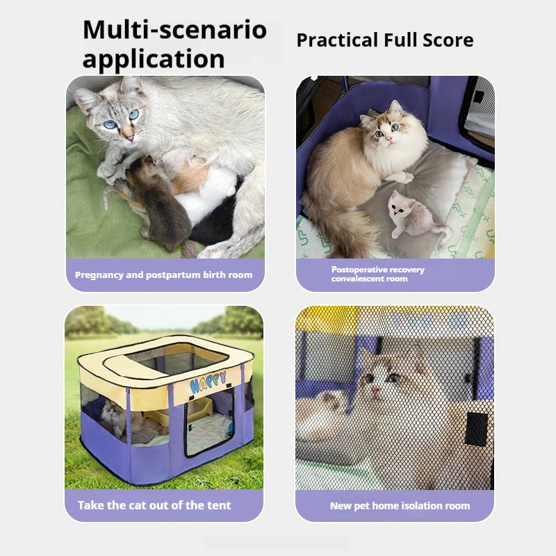 Cat Maternity Room - Large Space Birthing Tent for Cats